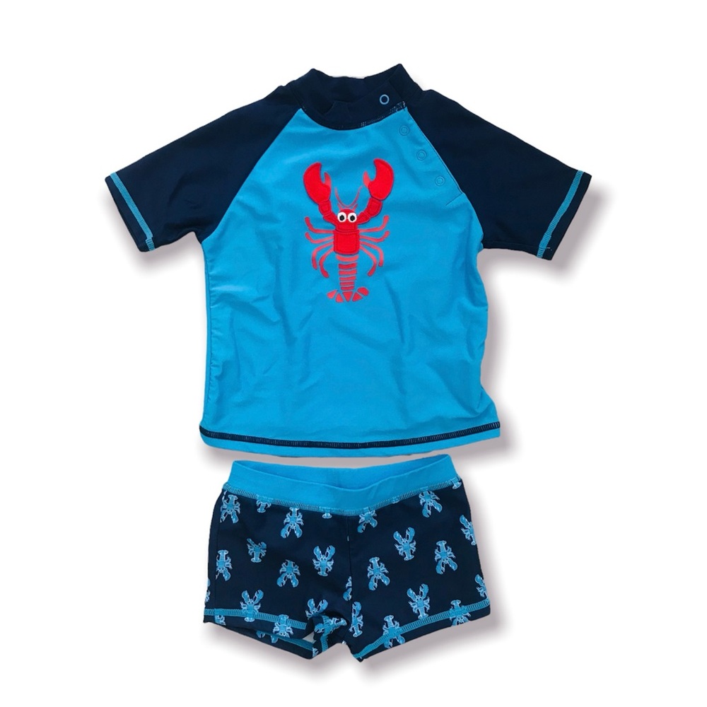 NWOT F&F Lobster 🦞 Rashguard Set 9-12 Months